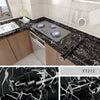 40cm Kitchen Self-adhesive Wall Adhesive Wallpaper Marble Pattern Pvc Home Decorations Oil-proof Water-proof Luxury Home Decor